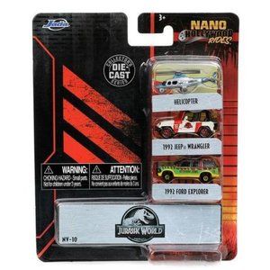 Jurassic World Hollywood Rides Nano Diecast Set 3